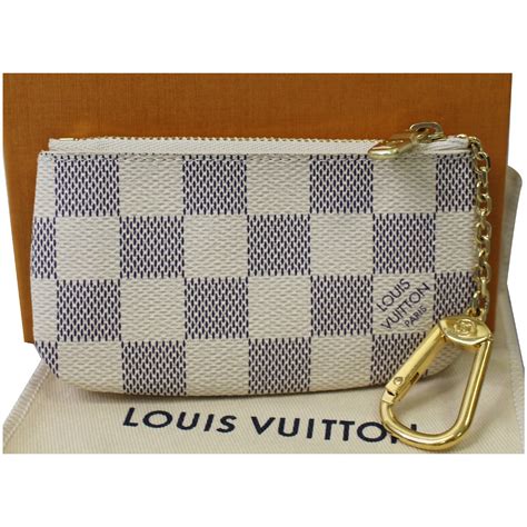 louis vuitton damier azur pouch|Louis Vuitton key pouch stock.